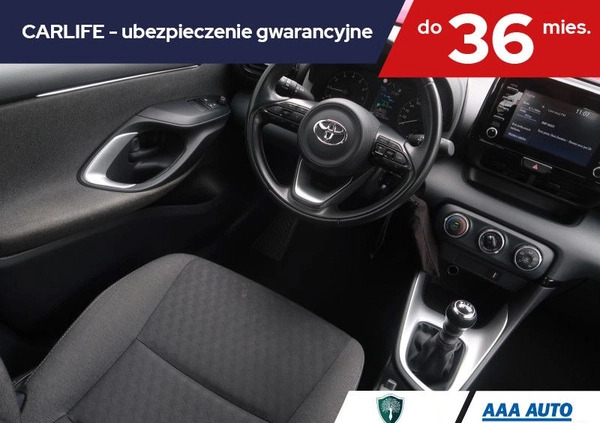 Toyota Yaris cena 67000 przebieg: 47823, rok produkcji 2022 z Tychowo małe 211